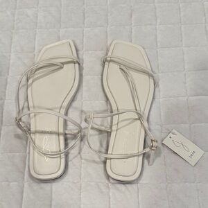 Joie White Strappy Sandals